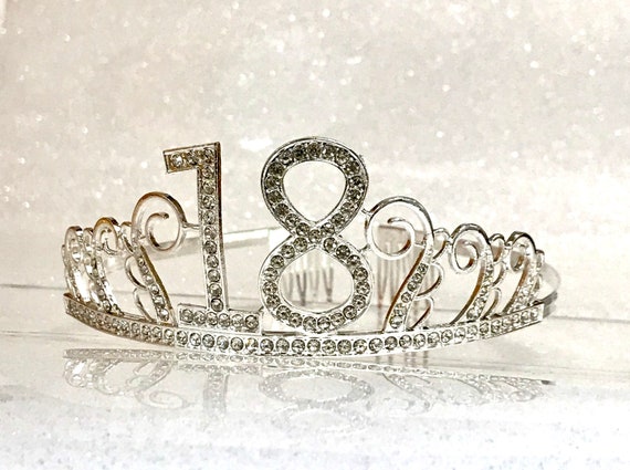 18th Birthday tiara 18 Birthday Headband 18 Birthday Party Tiara 18th Birthday Crown 18th Birthday Party Decoration 18 gift