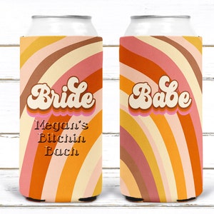 Retro Theme Party Favors. 70s theme 40 50 60 70th Birthday Party Huggers. 70's Retro Bachelor or Bachelorette. 70's theme Party Favors.