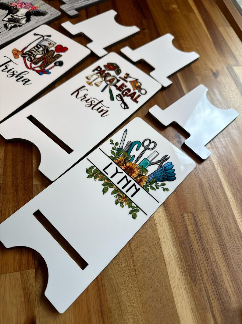Nail Tech Phone Stand. Custom Nail Salon present, Personalized Nail Gift. image 5