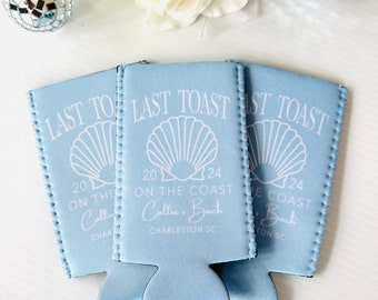 Beach Bachelorette or Birthday Favors. Last Toast on the Coast! Coastal Bachelorette Party Gifts. Seashells Wedding Bells Party Favors,