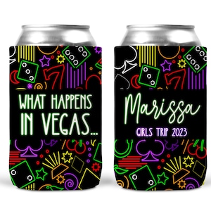 Vegas Party Favors. Vegas Bachelorette or Birthday Girl&#39;s weekend Favors. Vegas Wedding Favors. Neon vegas 21 Birthday Party can holders.