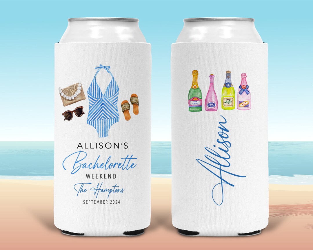Beach Bachelorette or Birthday Favors. Personalized Hamptons, Nantucket
