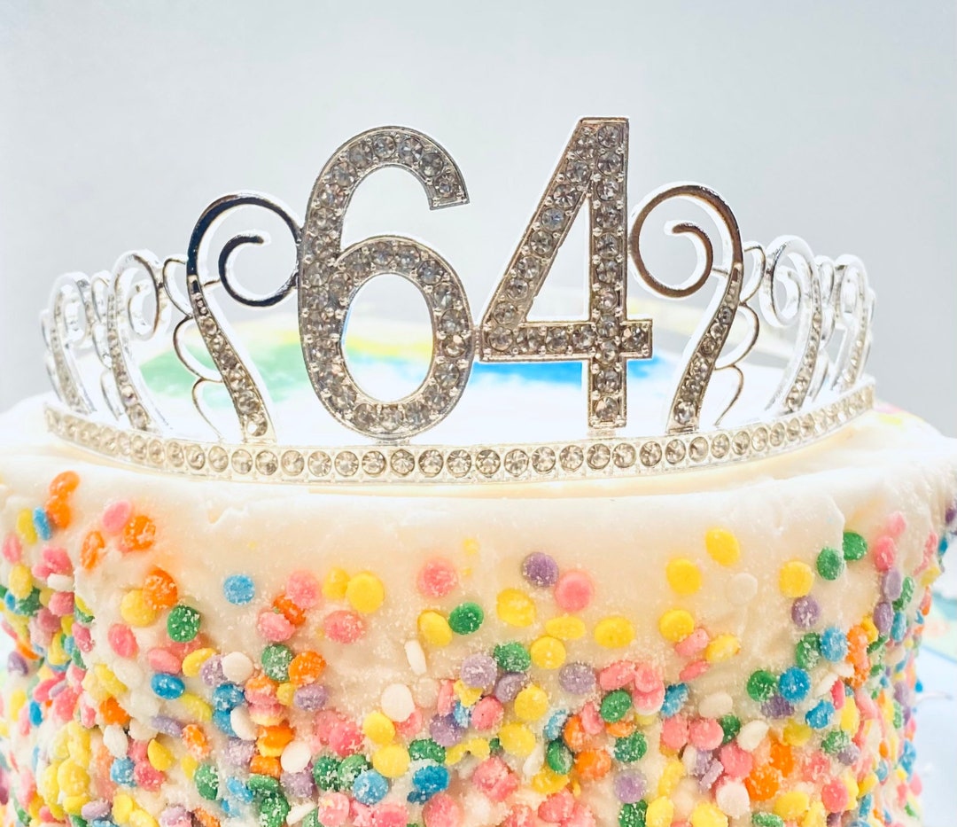 64th Birthday Tiara 64th Birthday Gift 64 Birthday Party Tiara 64th