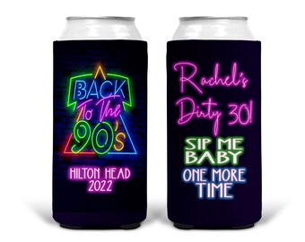 90's Theme Party Huggers. 90's Birthday or Bachelorette Huggers. 90s Birthday Favors. 90's Prom Party favors!