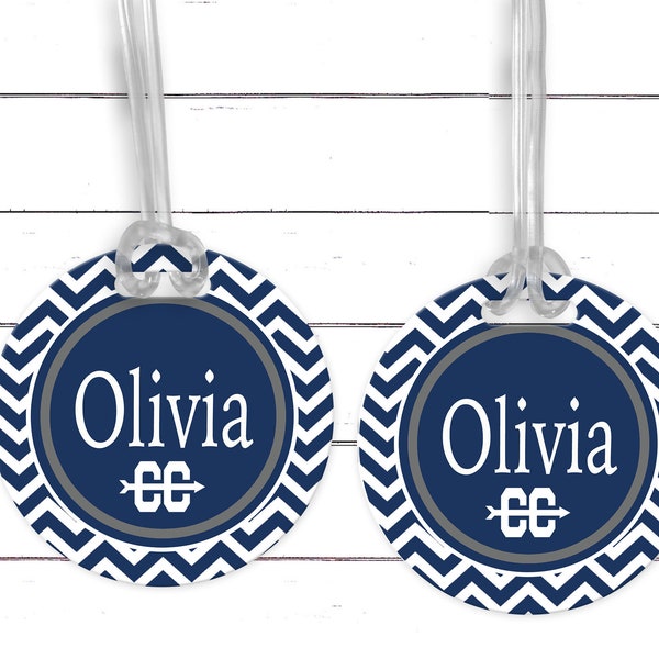 Cross Country Monogrammed Bag Tag. Perfect on a Track bag or luggage! Cross Country team or Coaches gift. Custom colors!