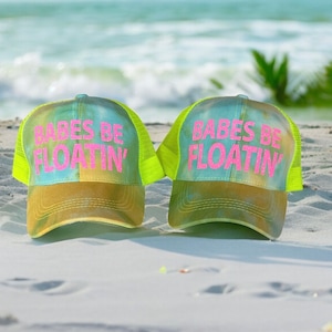Tye Dye Trucker Hat | Bachelorette Trucker Hat | Float Party Hat | Tie Dye Party Hat | Bride to Be Hat | Bride Hat | Lake Party Favor