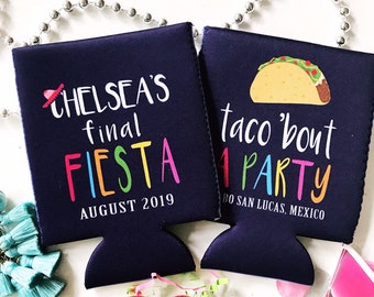 Fiesta Party Huggers. Fiesta Vacation or Girls Weekend. Mexican Fiesta Party Favors. Fiesta Birthday Party Favors! Bachelorette Fiesta!