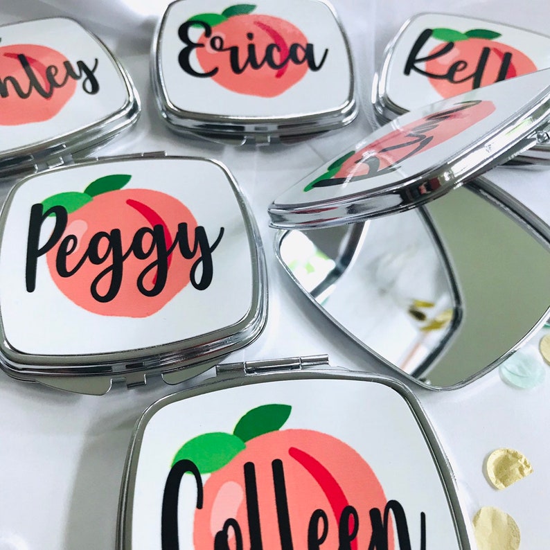Bachelorette Party Favors Bridal Party Favor Make up Mirror |Shit Kit Bags Personalized floral Wedding Mirror Bridesmaid Gift