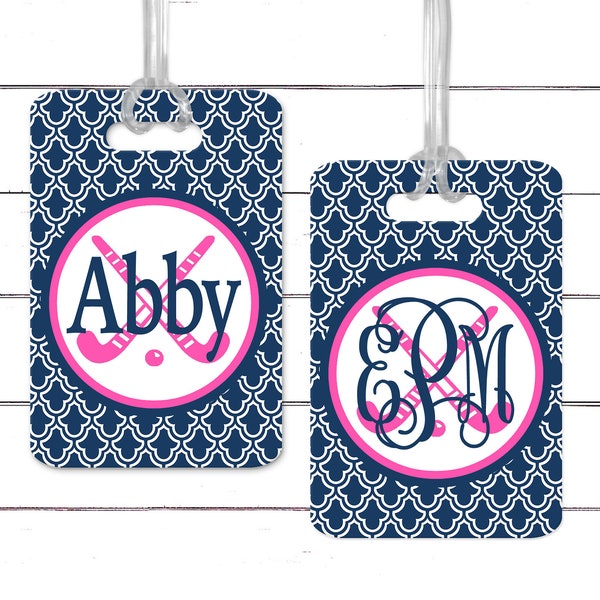 Field Hockey Bag Tag. Personalized Field Hockey gift! Field Hockey Team or Coaches gift!