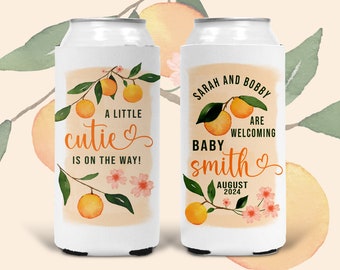 Little Cutie Theme Baby Shower. Oranges Baby Shower Favors. Gender Neutral Baby Shower Favors. Customizable Little Cutie Birthday favors!
