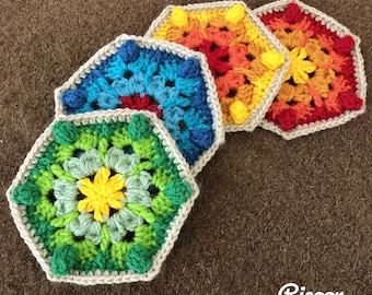 Fragrant Olive Hexagon motif PATTERN