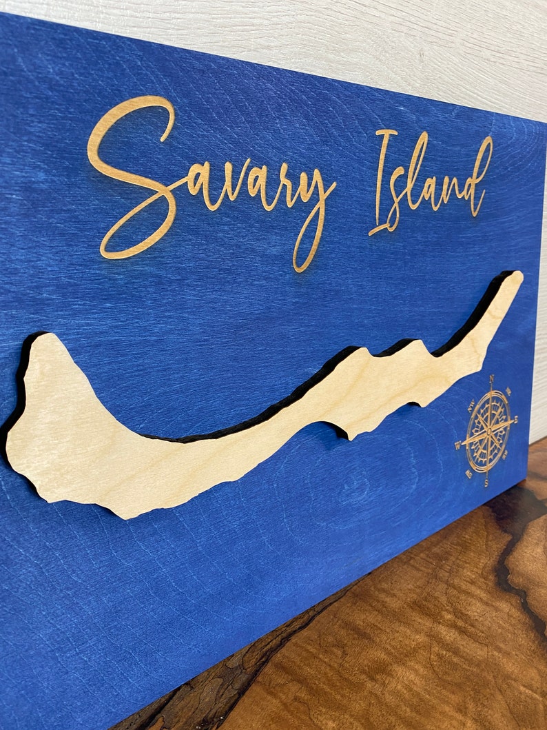 Custom Island Map Personalized Island House Decor Cabin Etsy