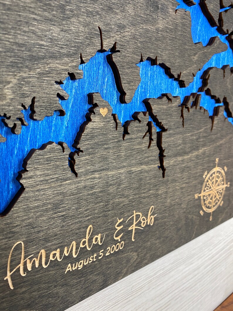 Nautical Wall Decor Anniversary Gift For Her / Him / Boyfriend Etsy