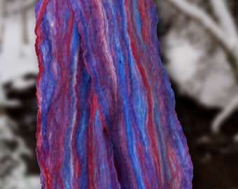 Cobweb Felt Merino Wool Scarf