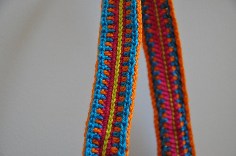 Colorful crochet mandala purse image 4
