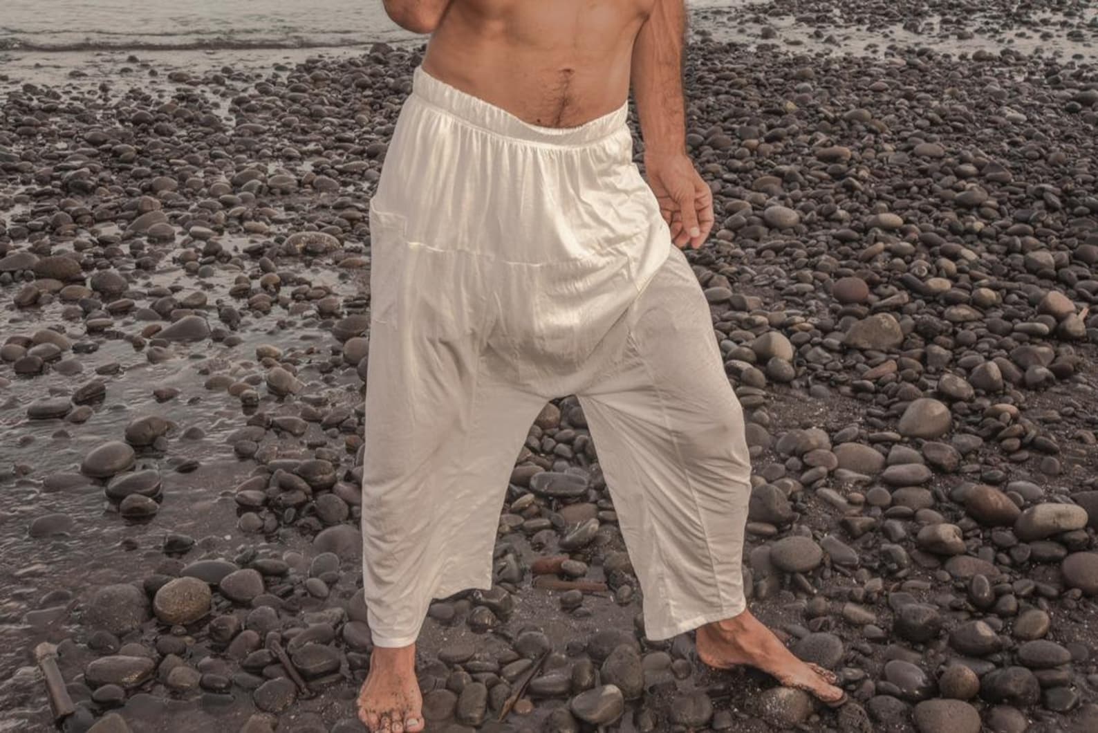 SHIDJERU Mens Yoga Pants Dance Pants White Yoga Wear - Etsy