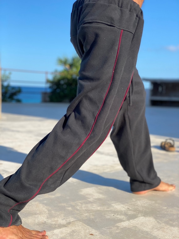 Pantalon de Yoga Homme Confort - Coton Bio Blanc - Vêtements de yoga Homme  - Coton Bio