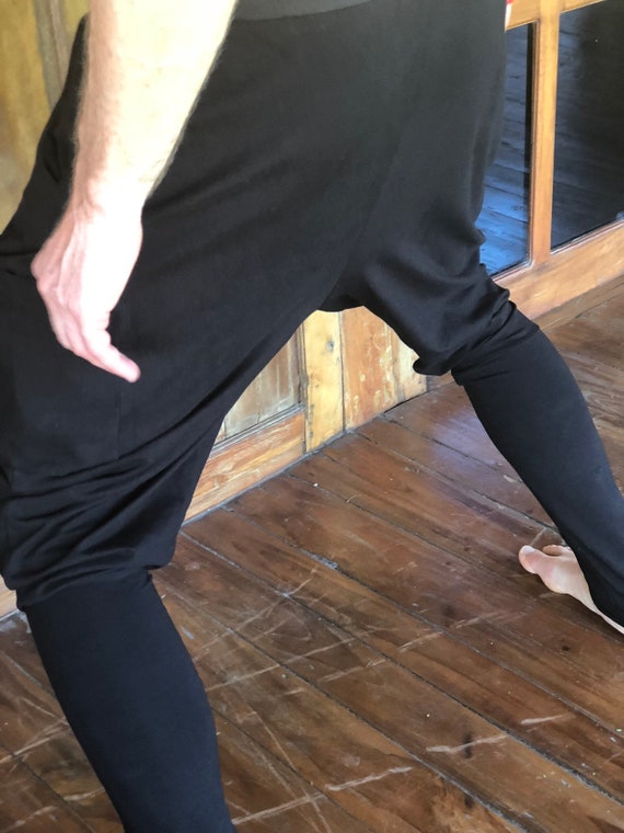 ARETA Pantalones de yoga para hombre Entrenamiento cómodos pantalones de  bambú Ropa de yoga negra Pantalones de baile Harlem Pantalones de traje de yoga  Pantalones cruzados hombres Pantalones de yoga ropa 