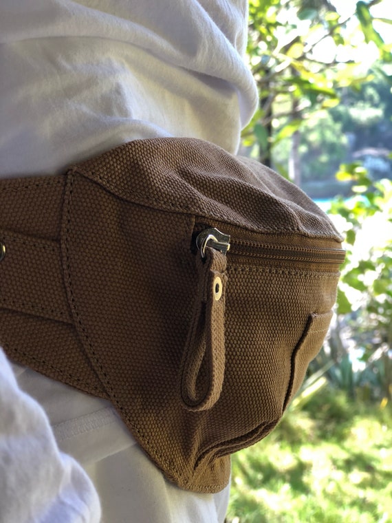 NOBU Cotton Belt Bag Festival Fanny Pack for Men Camping Waist Bag Men Bum Bag Waist Purse Simple Waist Pack Fanny Bag Hip Bag for Men Etsy Canada