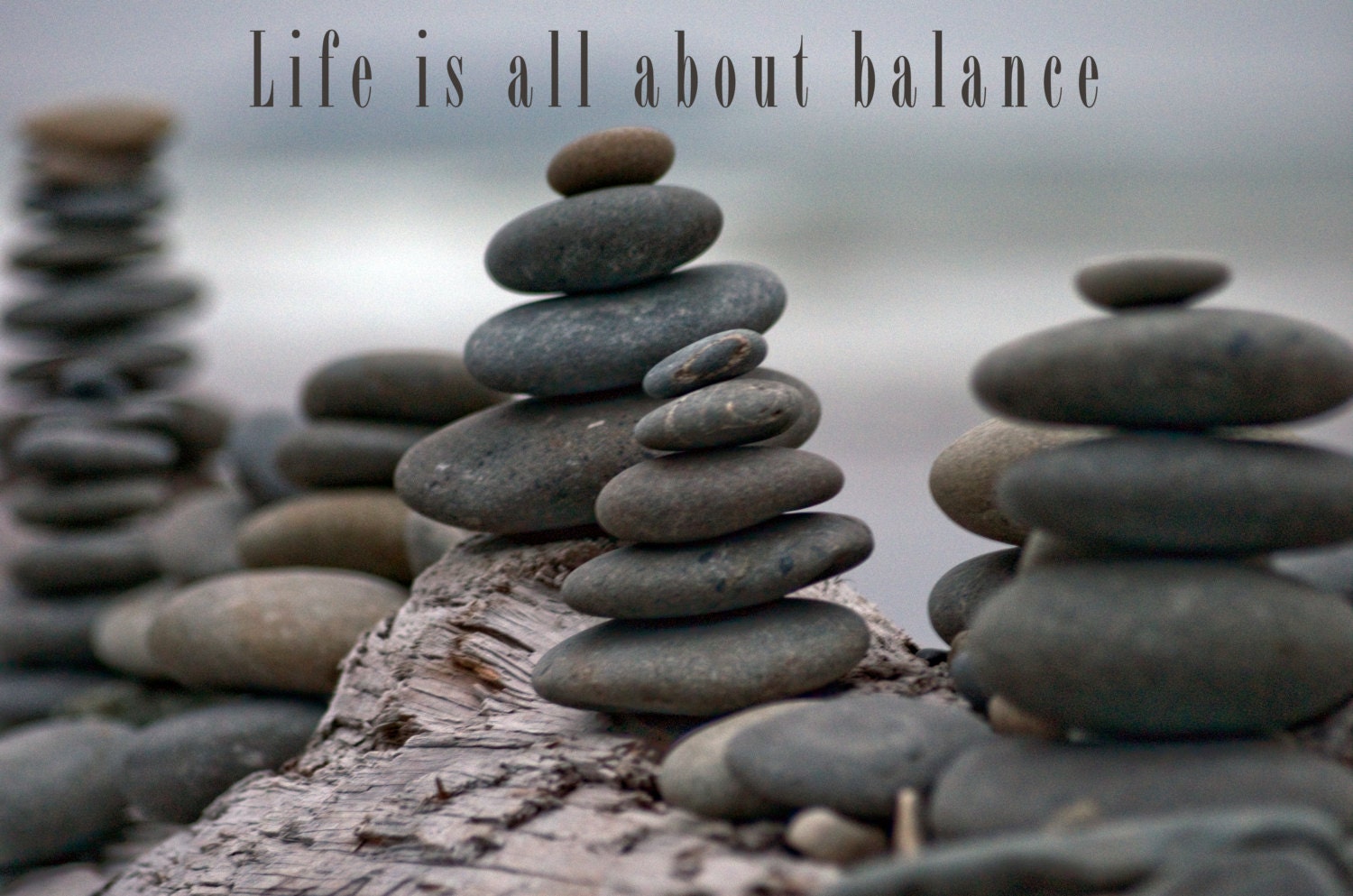 Inspirational Personalized Quotes, Balanced Rocks, Life is All About ...