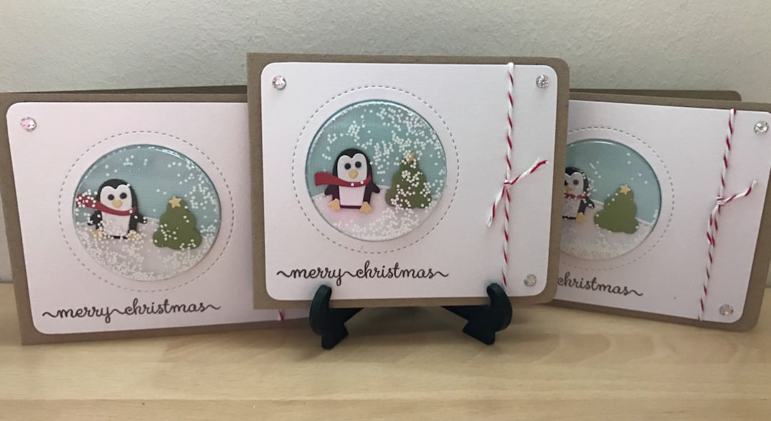 Penguin Christmas Cards, Christmas Cards, Christmas Shaker Cards ...
