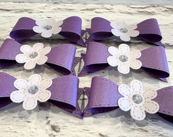 Purple Gift Bows, Gift Bows, birthday Wrapping, Mothers Day, birthday Gift tags, Gift Bag, Gift Card, floral bows