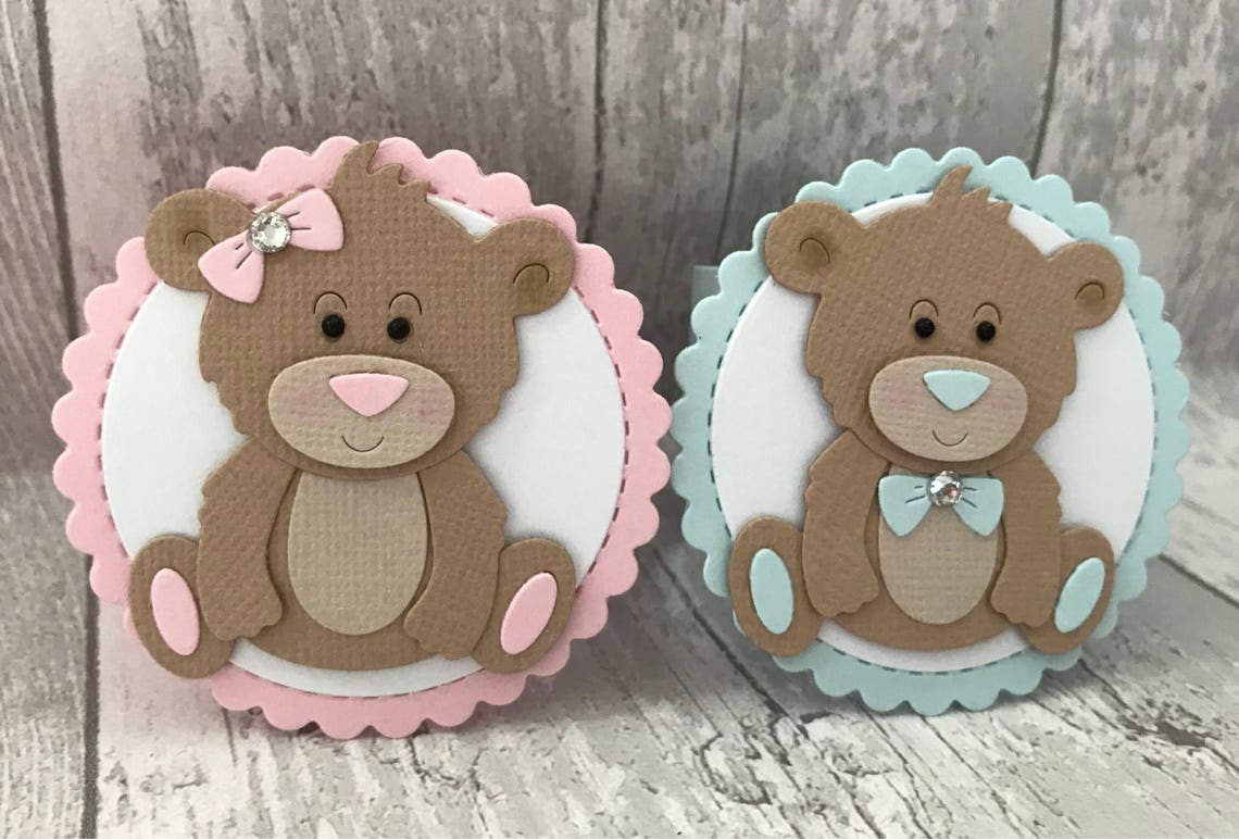 Teddy Bear Napkin Rings Baby Shower Napkin Rings Baby Napkin Etsy UK