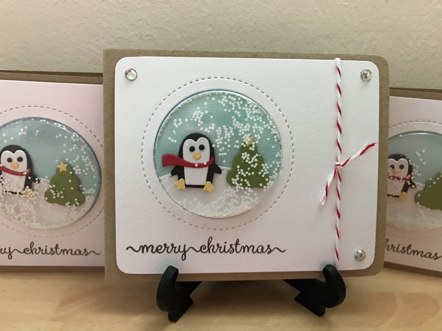 Penguin Christmas Cards, Christmas Cards, Christmas Shaker Cards ...