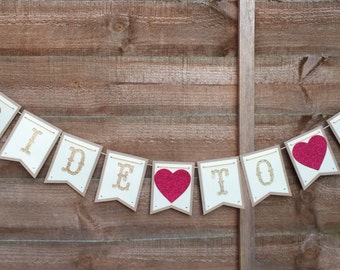 Hen night bunting, Bride to Be Bunting, Wedding Bunting, Wedding Banner, Hen Night Banner, Vintage Wedding Bunting, Vintage Bunting