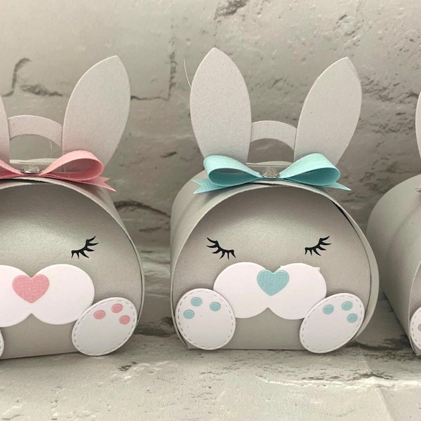 Easter Basket, Bunny Gift Box, Easter Favour, Easter Decorations, Easter Bunny, Easter Gift Bag, Easter Table, Easter Egg