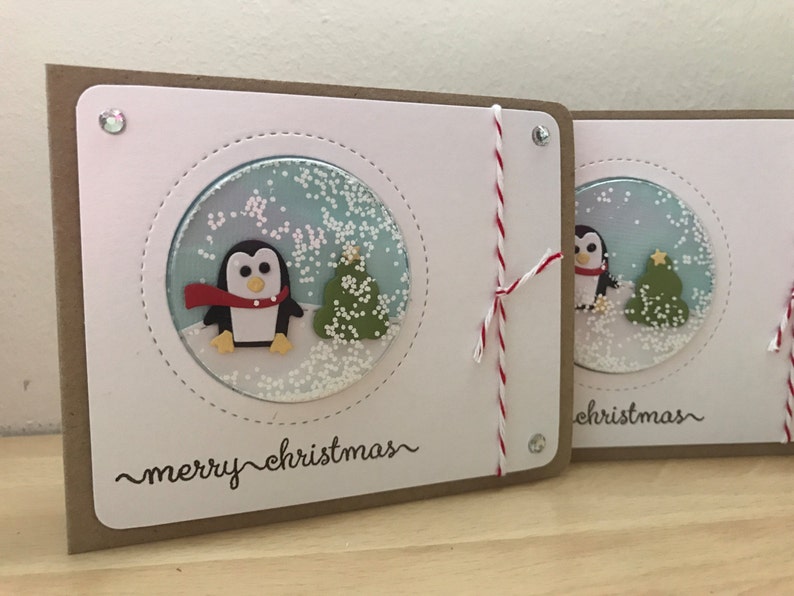 Penguin Christmas Cards, Christmas Cards, Christmas Shaker Cards ...