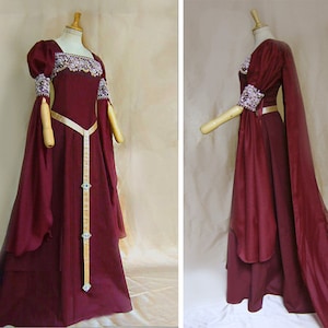 Elven Wedding Dress Medieval Dress Renaissance Ren Fair Dress - CALEYA - Made to Measure