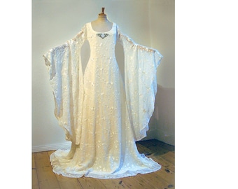 Robe Galadriel en pure soie - sur mesure