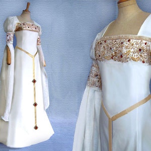 Renaissance Medieval Wedding Dress Elves Galadriel Arwen CALEYA - Made to Measure
