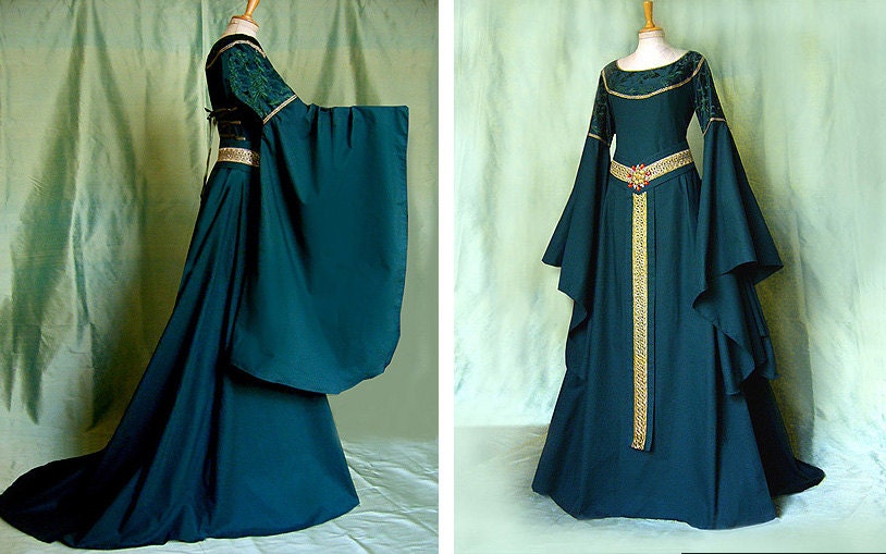 Косплей Средневековое В Платье С Сумкой фото 19