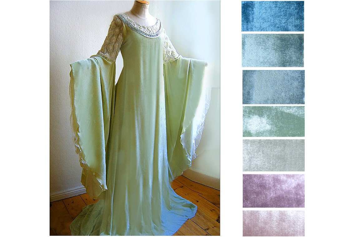 Arwen Dress, Coronation Dress, Elf Dress, Lord of the Rings Wedding Dress  Made of Silk Velvet - Custom-made - Etsy