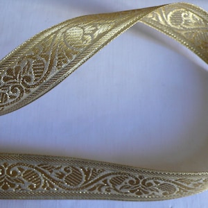 3m Edle Borte Blätter Ranken Gold B20