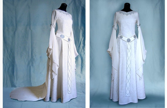 Elves Dress Wedding Dress Eowyn Elves Dress Eladriel Etsy