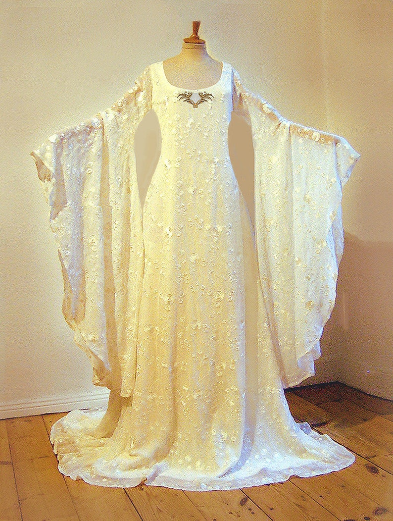 Galadriel Kleid Seide Brautkleid Herr der Ringe Elfen Kleid Etsy.de