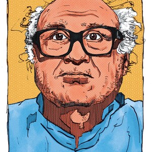 Danny Devito Wydruk A3 - 240GSM Photo Gloss - Oryginalne dzieło sztuki - Podpisane przez artystę