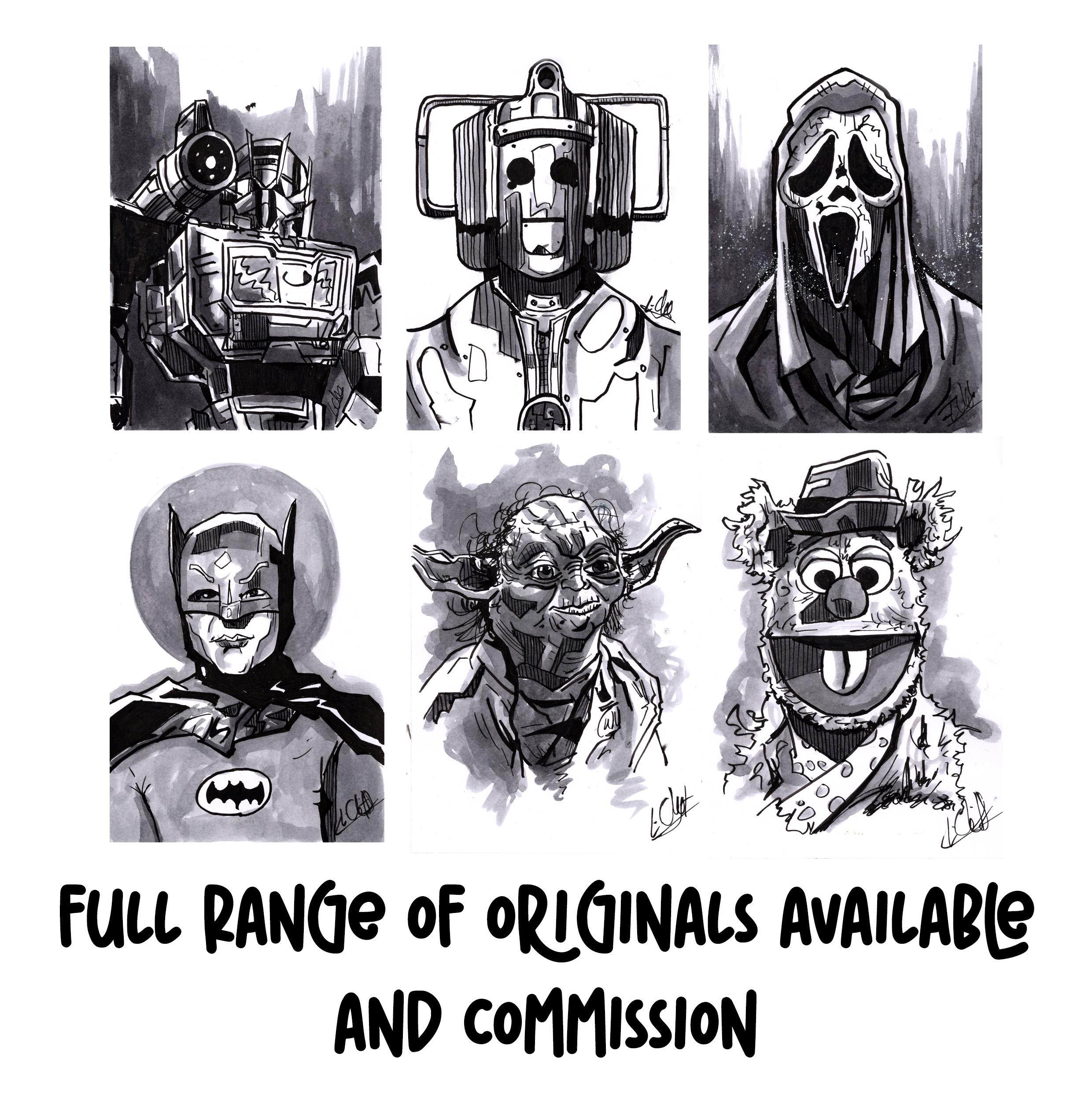 Fozzie Bear - Muppets - Original Sketch Card - Ink - A5 250gsm Bristol ...