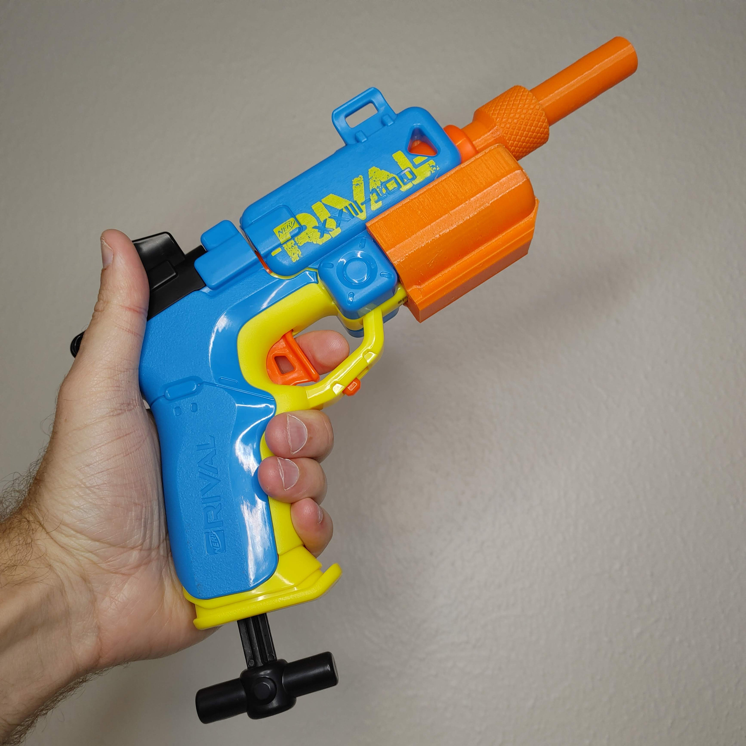 Arma Brinquedo Pistola Nerf + Pulseira + Scope + 30 Dardos