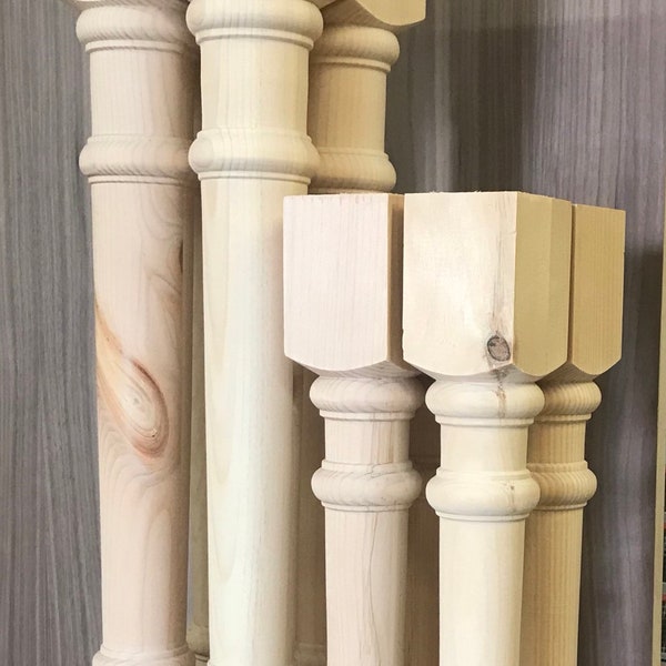 Wooden Dining Table Legs Etsy