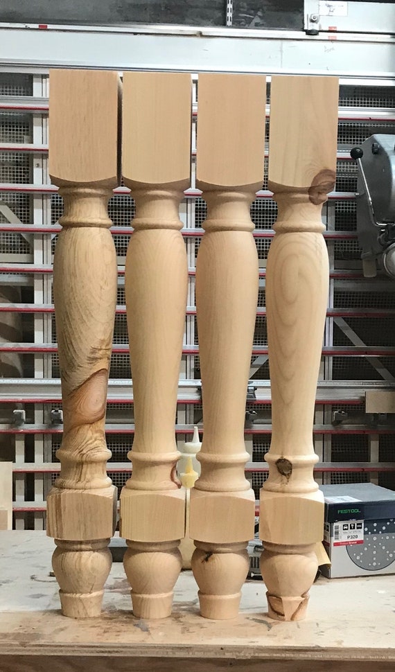 29 X 3.5 Knotty Pine Table Legs - Etsy