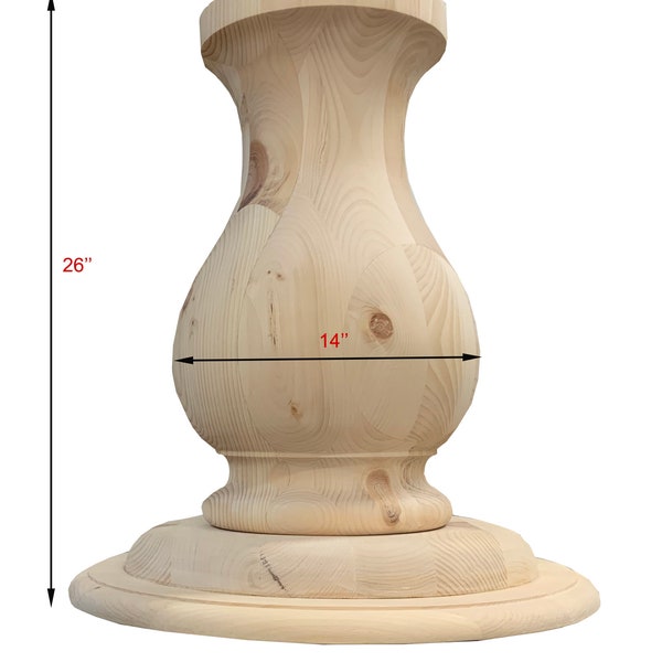 Heavy duty round pedestal table base