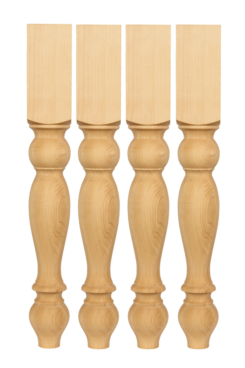 29'' pine unfinished wooden table island legs 29 x 3 Etsy