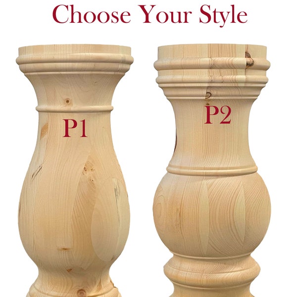 Wood Pedestal Table Base Etsy