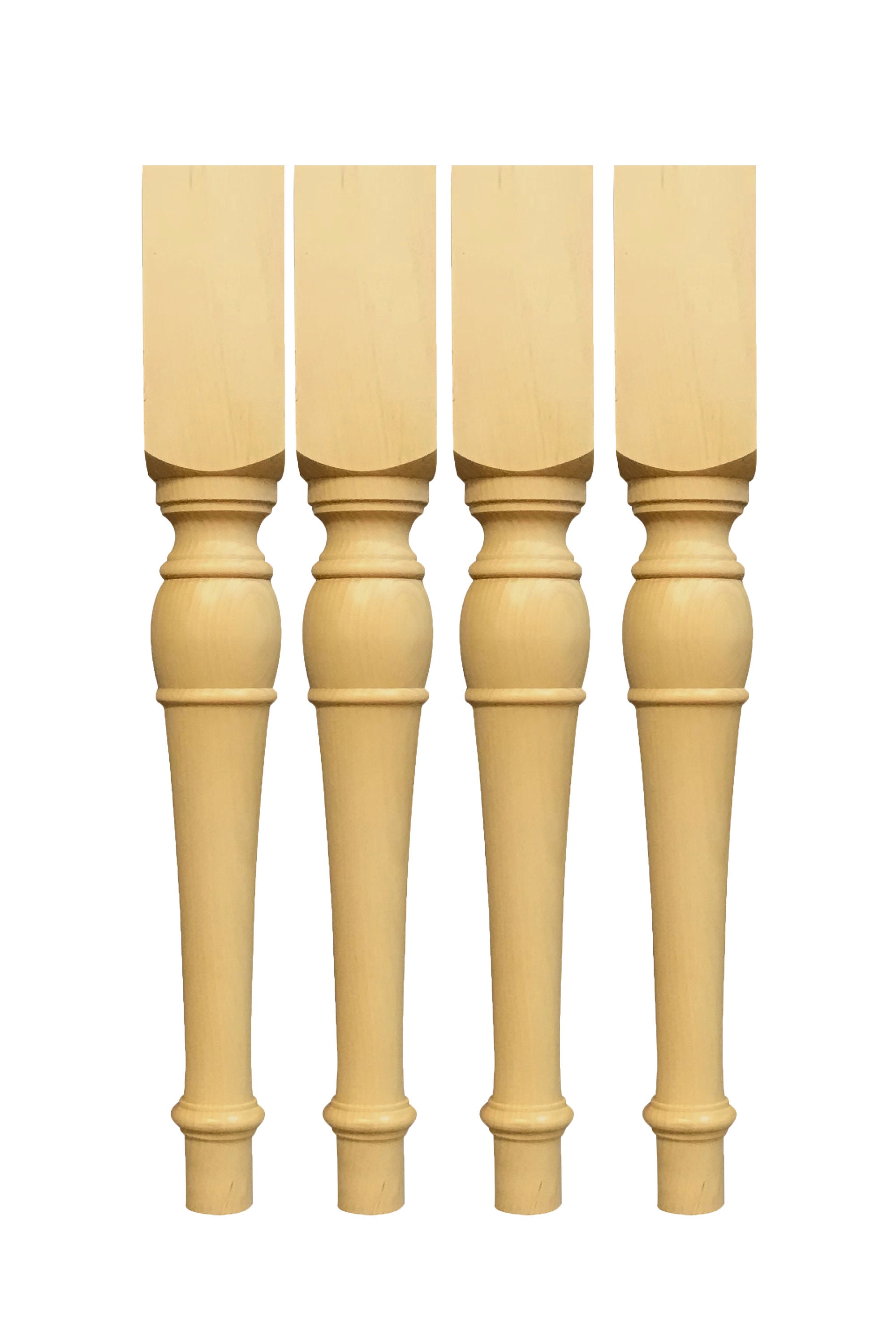 29 Unfinished Table legs or matching 18'' Bench Etsy