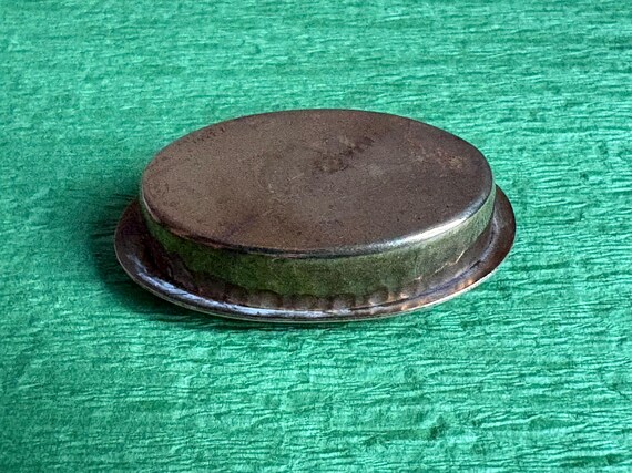 Turtle Shell Patterned Lid Oval Pill Box- Made of… - image 5