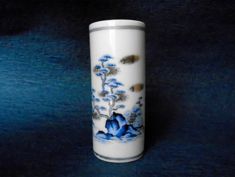 Chinese Miniature Cylinder Vase Art Of Princess Chinese Etsy